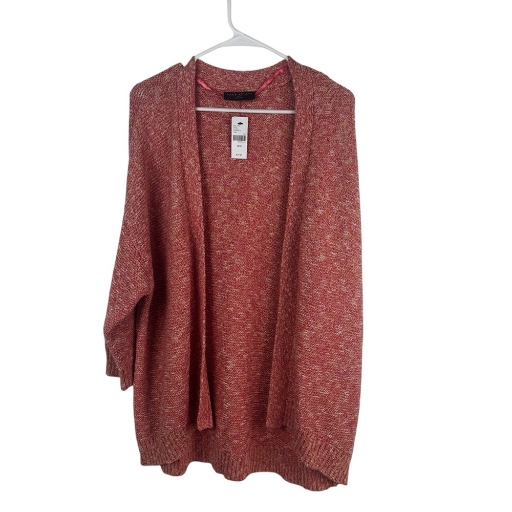 Lane Bryant Womens Peach Open Front Cardigan Sweater Size 18 / 20 New 3/4 Sleeve